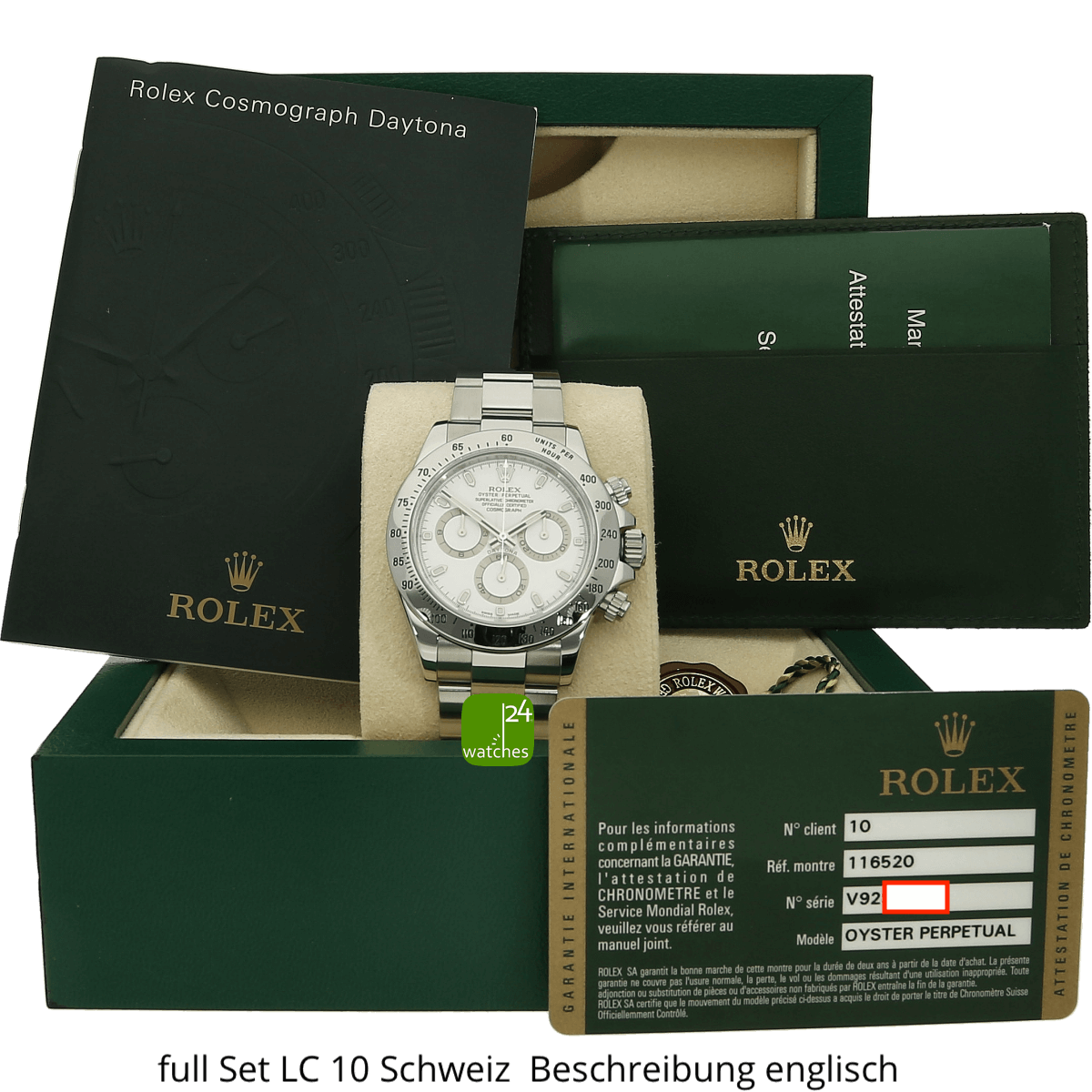 Rolex Daytona Stahl 116520 in der Box