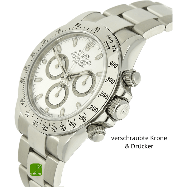 Rolex Daytona Stahl 116520 Gehäuse rechts