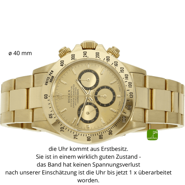 Rolex Zenith Daytona Gold liegend