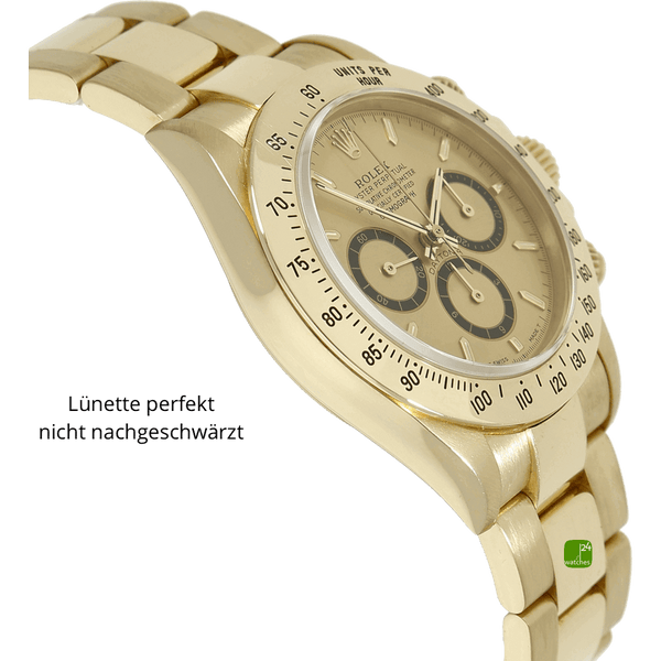 Rolex Zenith Daytona Gold Gehaeuse links