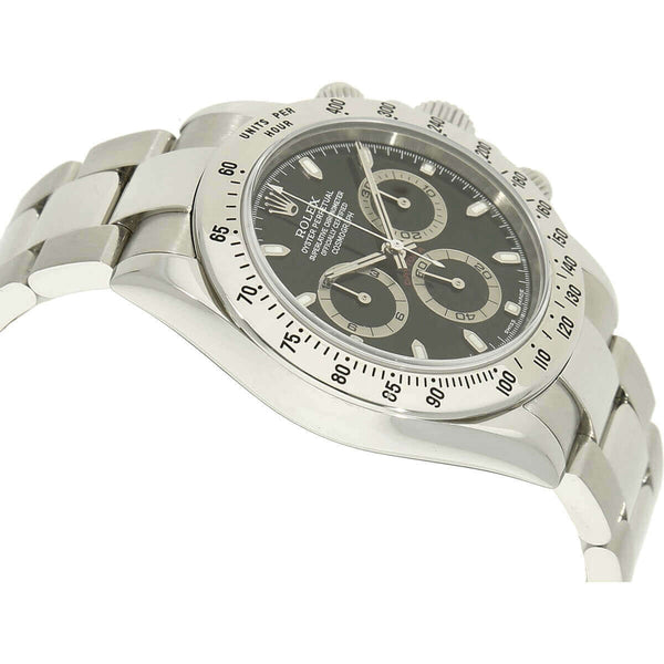 Rolex Daytona 116520 schwarz Gehaeuse links 
