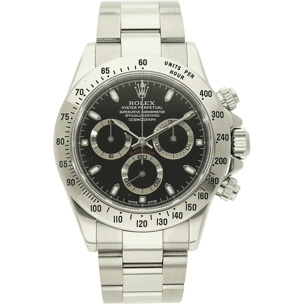 Rolex Daytona 116520 schwarz stehend