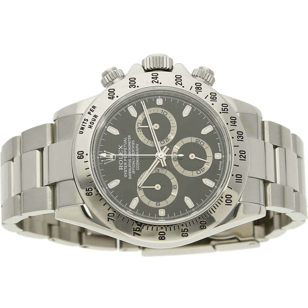 Rolex Daytona 116520 schwarz liegend
