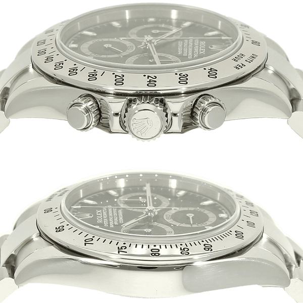Rolex Daytona 116520 schwarz Gehaeuse links rechts 