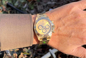 Rolex Zenith Daytona Gold am Arm