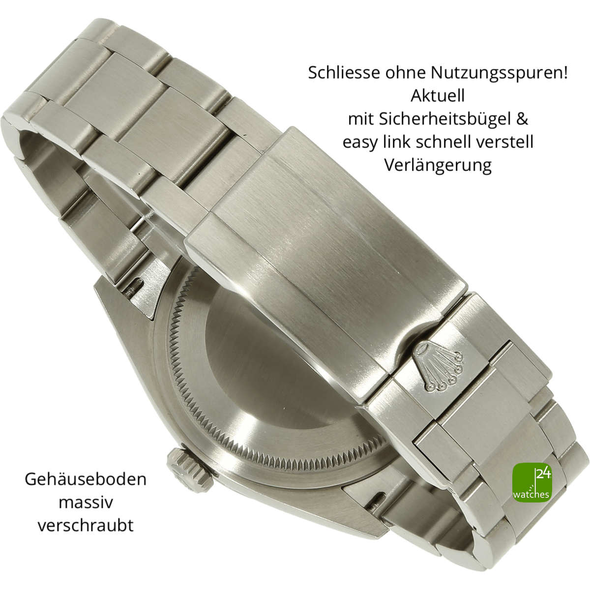 rolex explorer 124270 schliesse zu