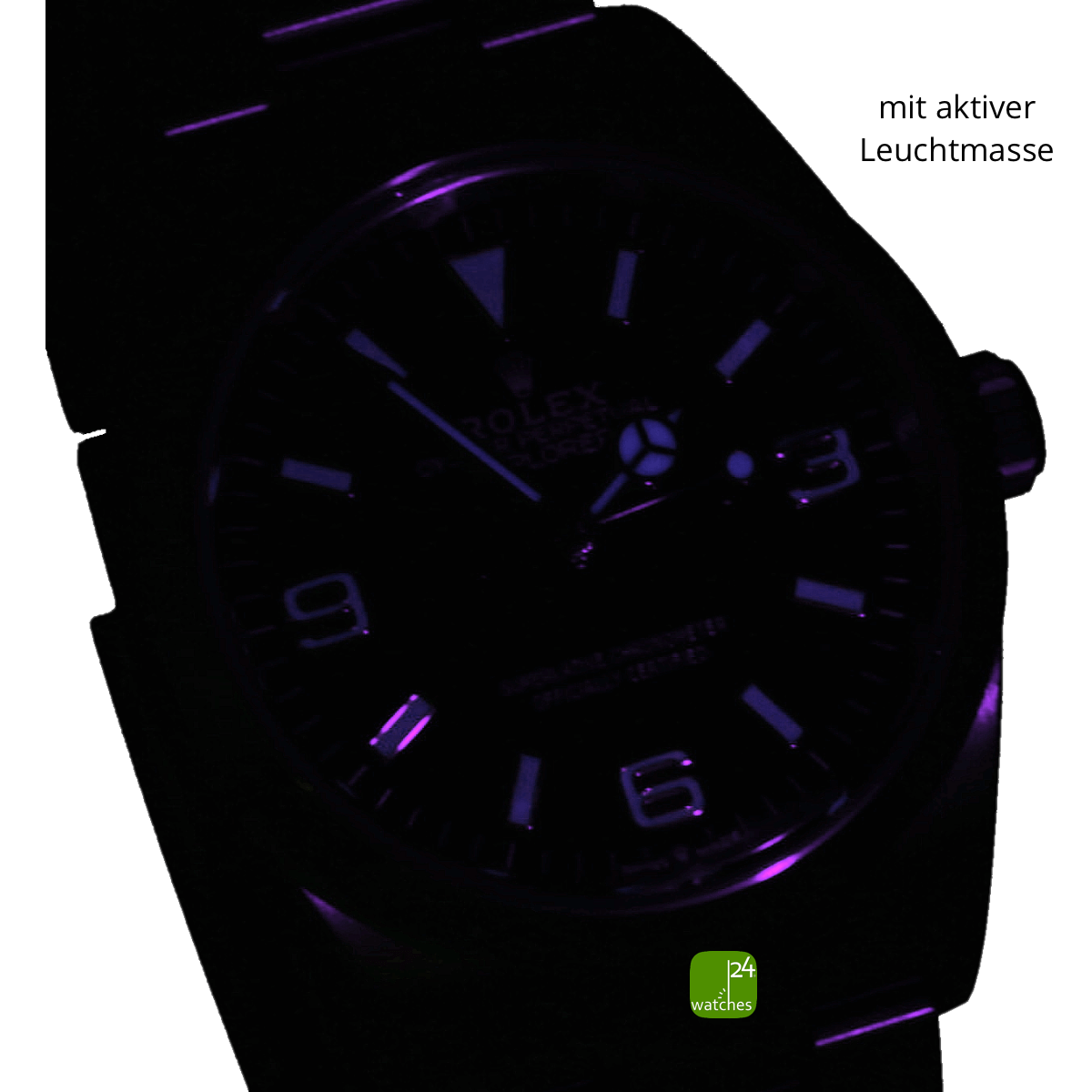 rolex explorer 124270 aktive Leuchtmasse