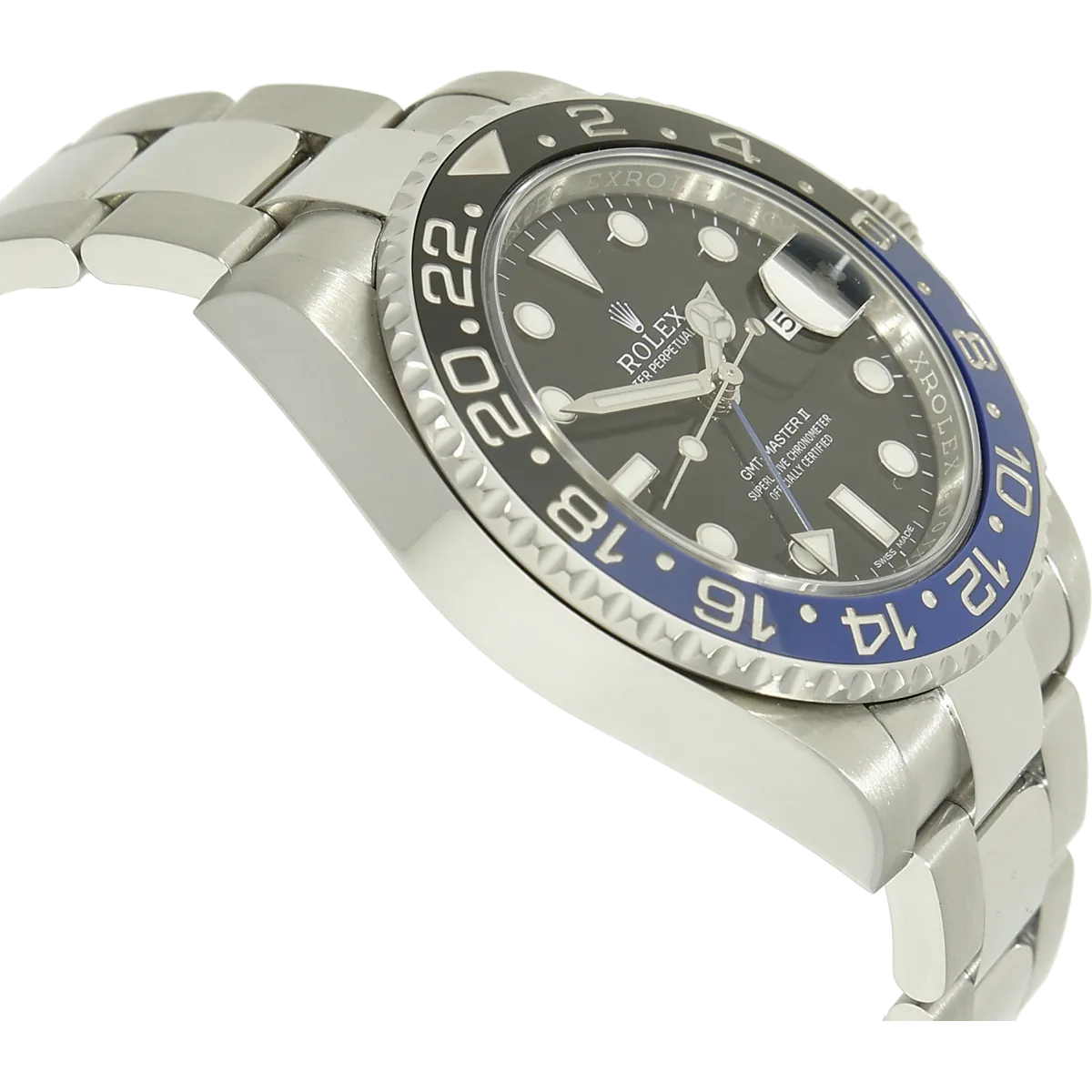 Rolex GMT Batmen Gehaeuse links 