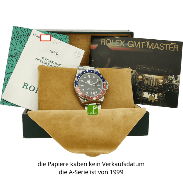 Rolex GMT Master 16700 mit Papieren