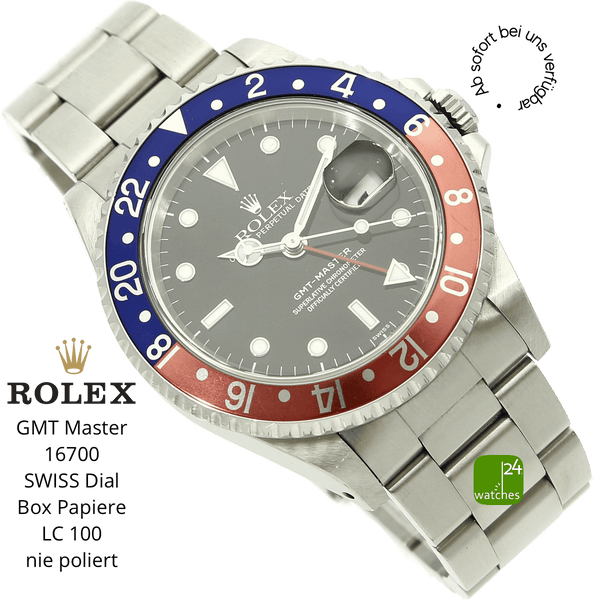 Rolex GMT Master 16700 halb liegend