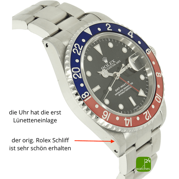 Rolex GMT Master 16700 Gehaeuse links