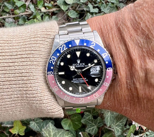 Rolex GMT 16750 Pepsi am Arm