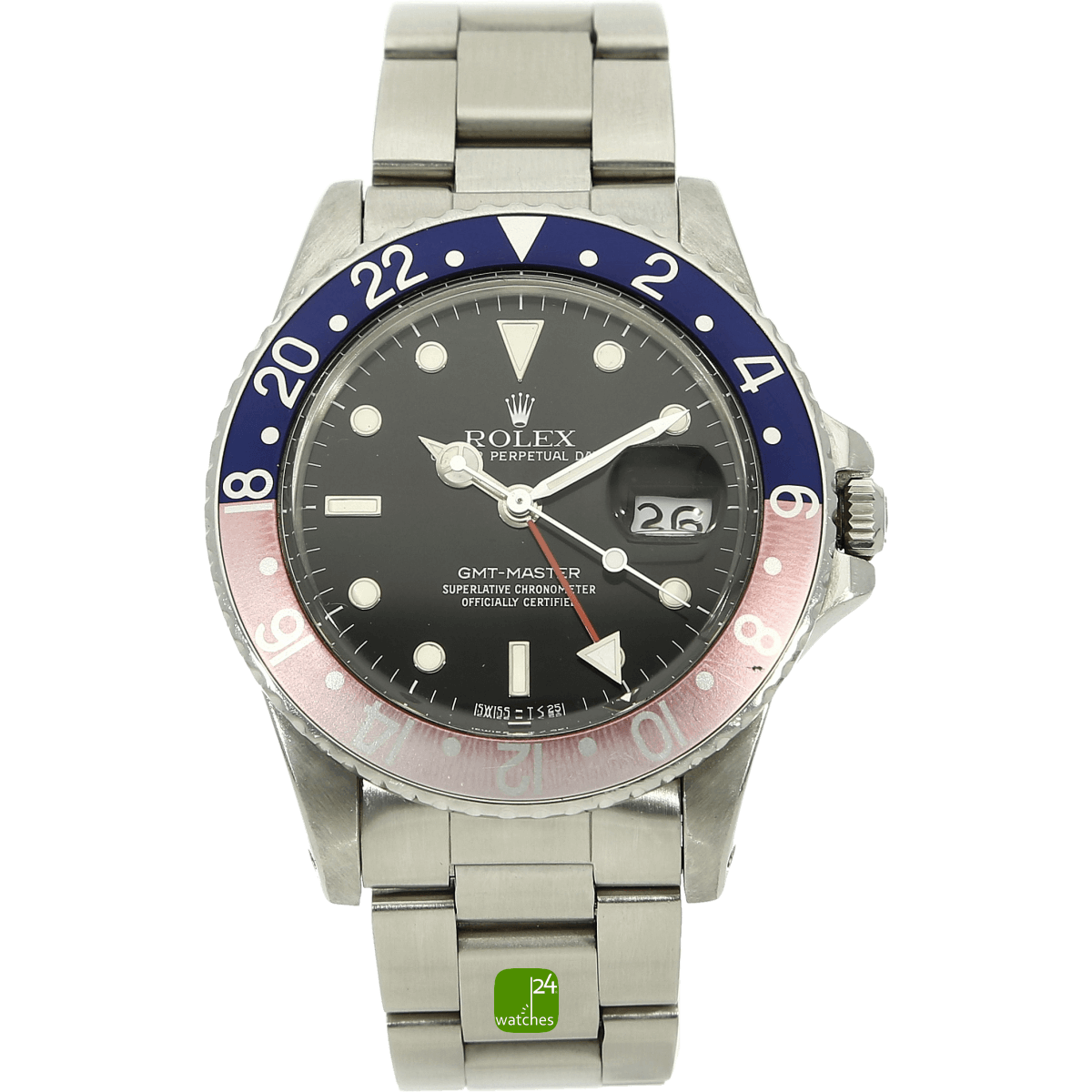 Rolex GMT 16750 Pepsi stehend