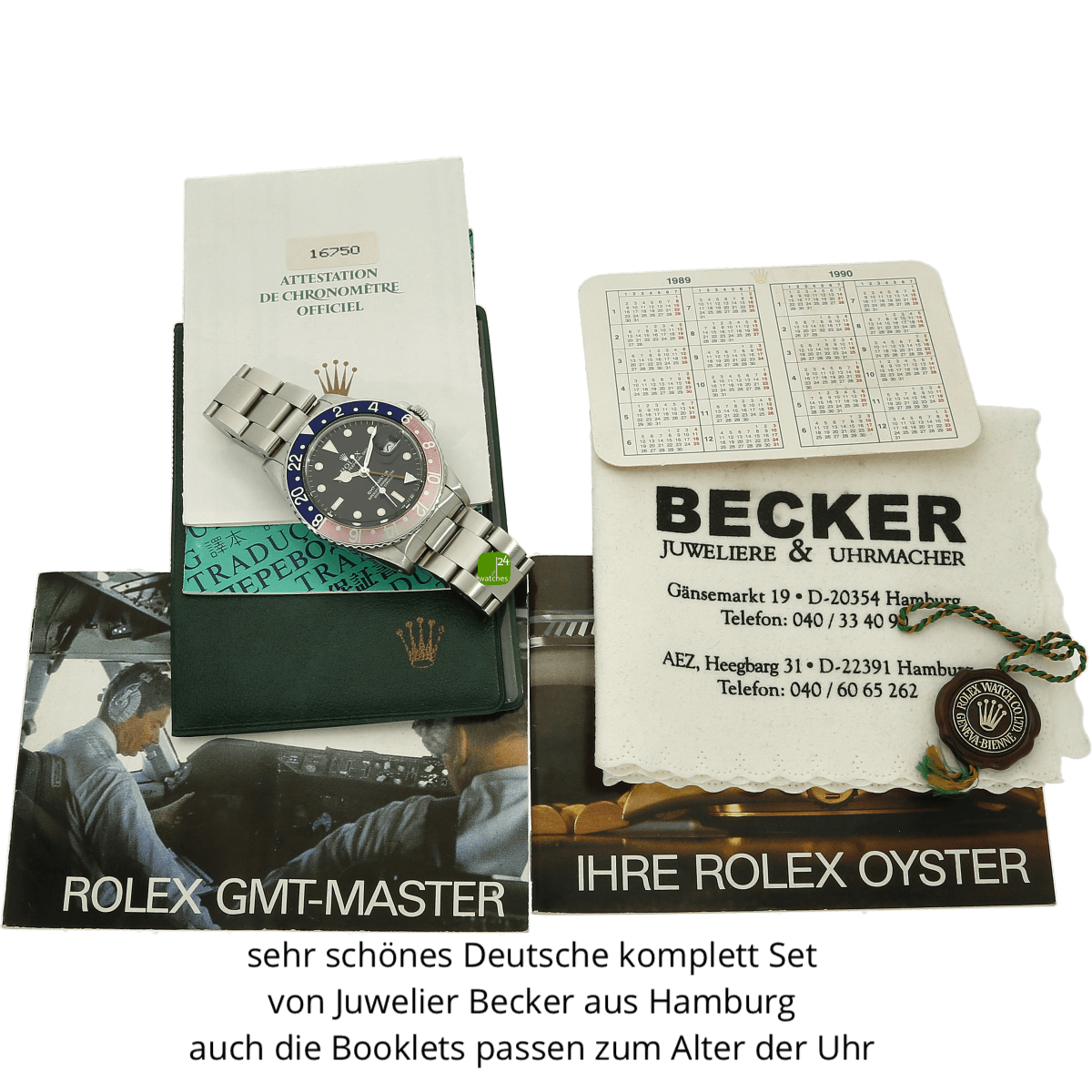 Rolex GMT 16750 Pepsi mit Papieren