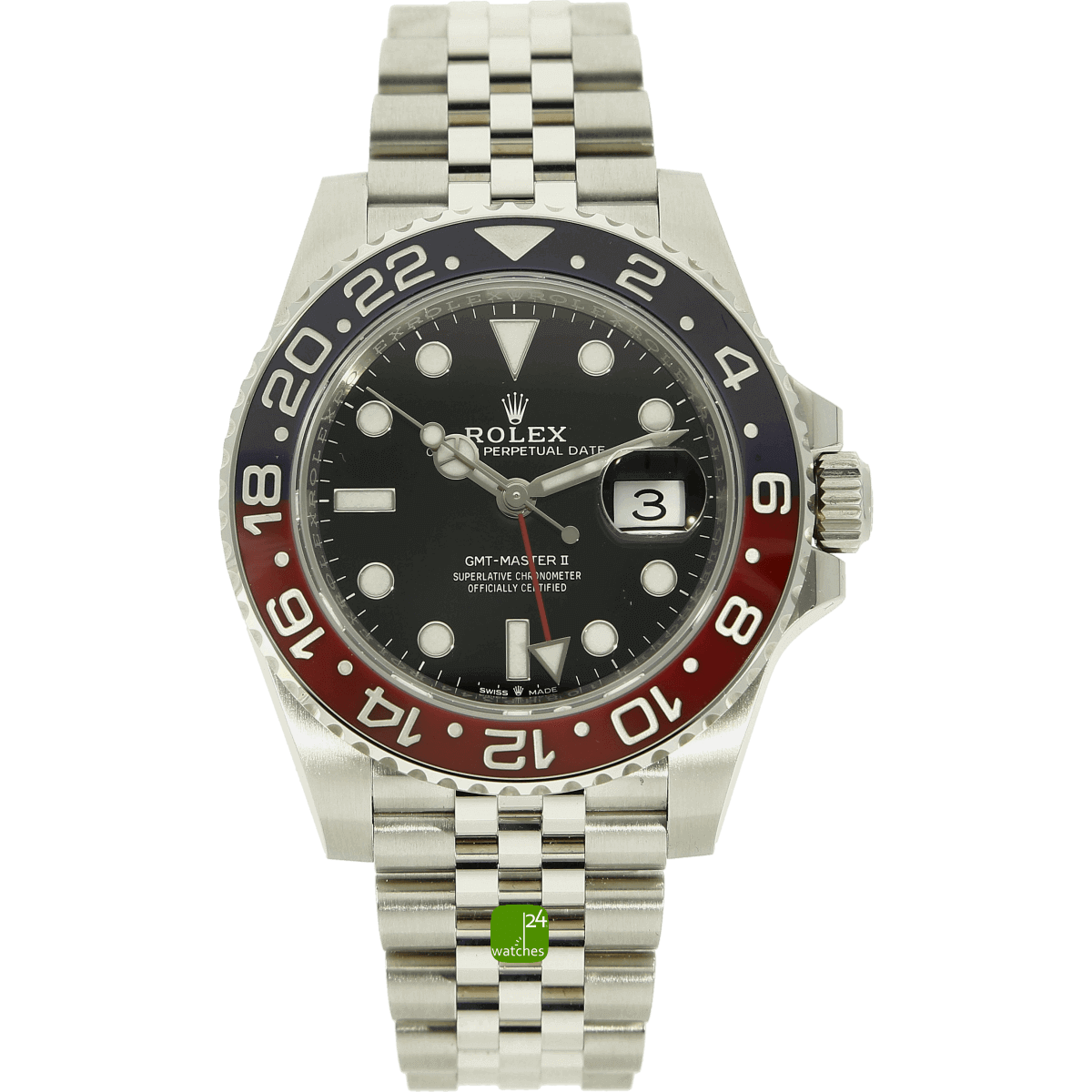 Rolex GMT Pepsi neu stehend
