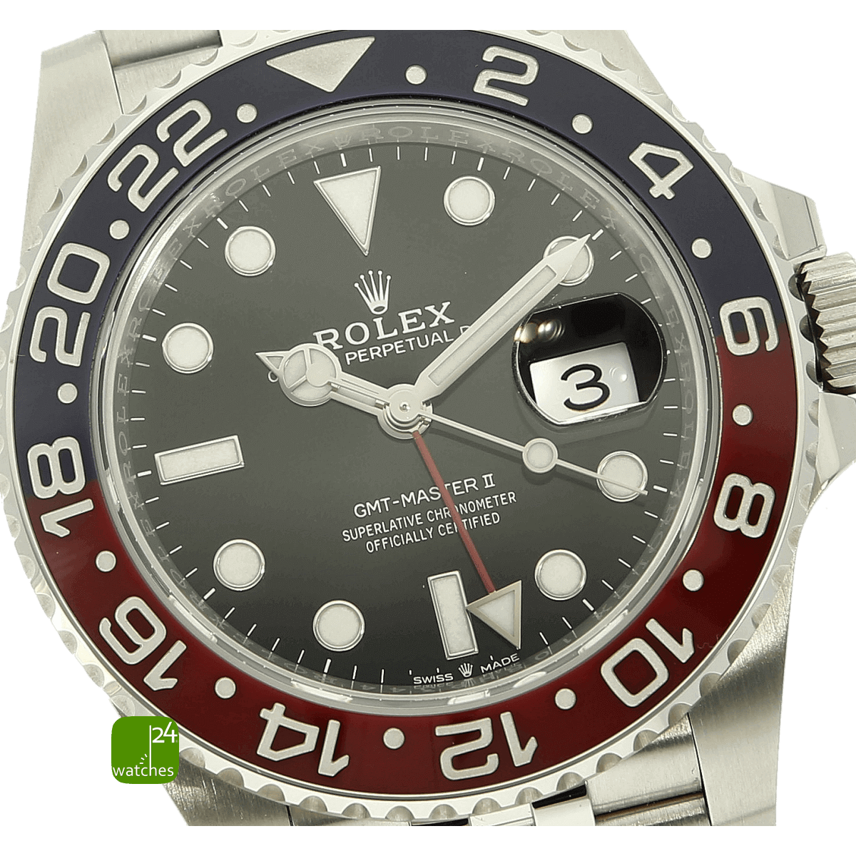 Rolex GMT Pepsi neu Zifferblatt