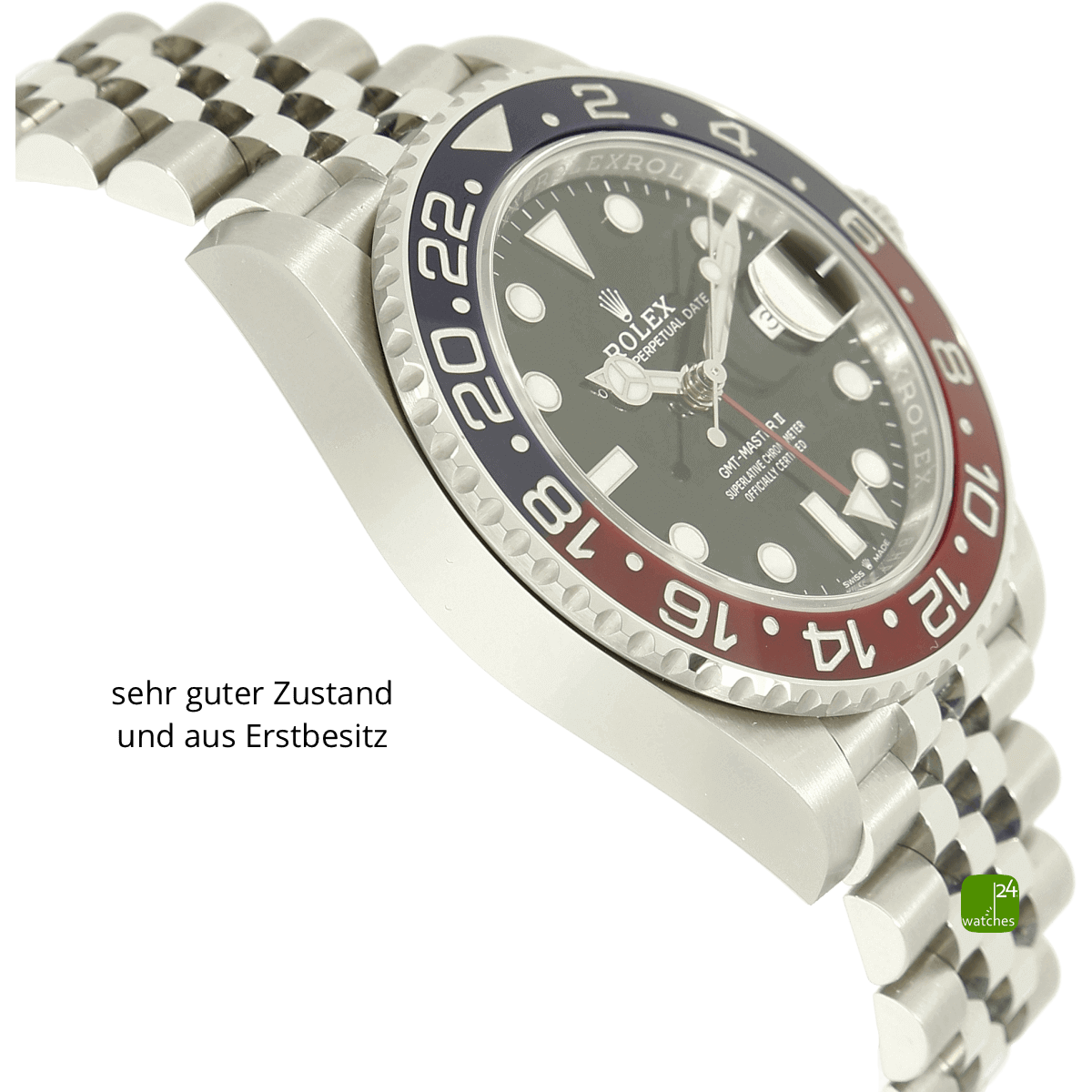 Rolex GMT Pepsi neu Gehaeuse links