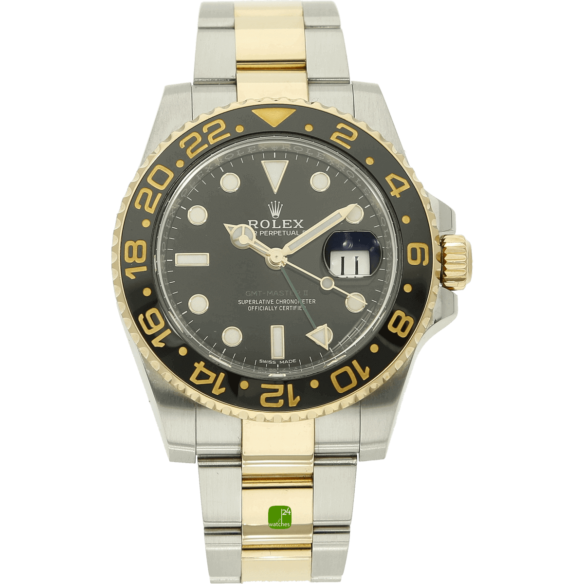 Rolex GMT 116173 Stahl Gold stehend