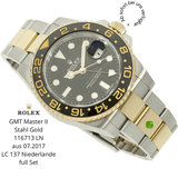Rolex GMT 116173 Stahl Gold halb liegend
