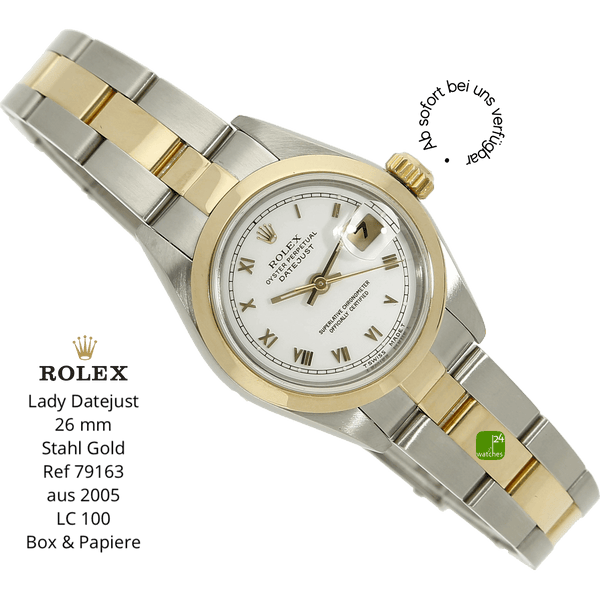 Rolex Lady Datejust 79163 halb liegend