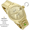 rolex lady datejust 28 mm gold halb liegend