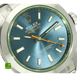 Rolex Milgauss blau Zifferblatt