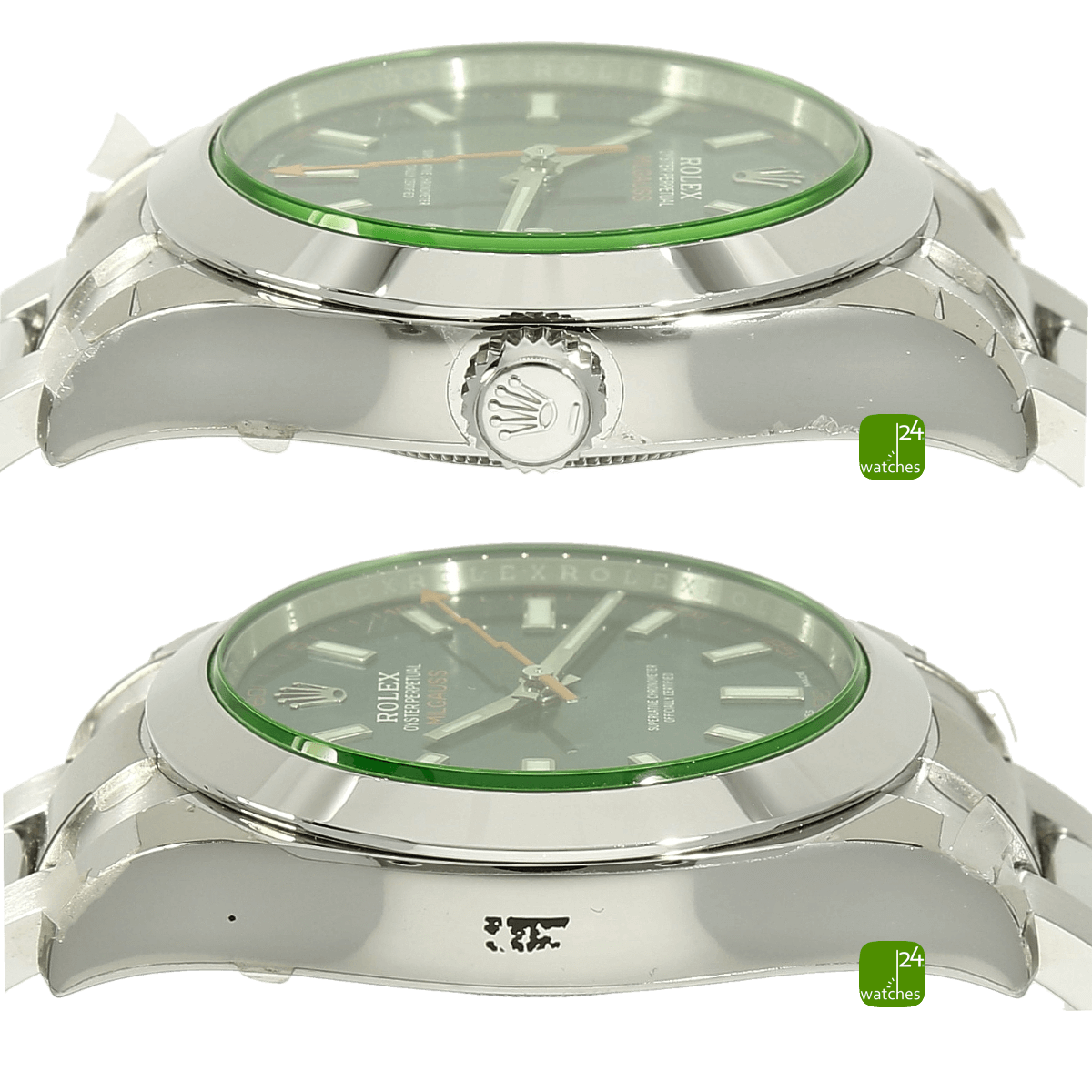 Rolex Milgauss blau Gehaeuse 3 9