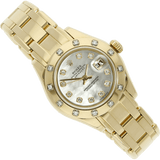 Rolex Pearlmaster 80318 MOP halb liegend
