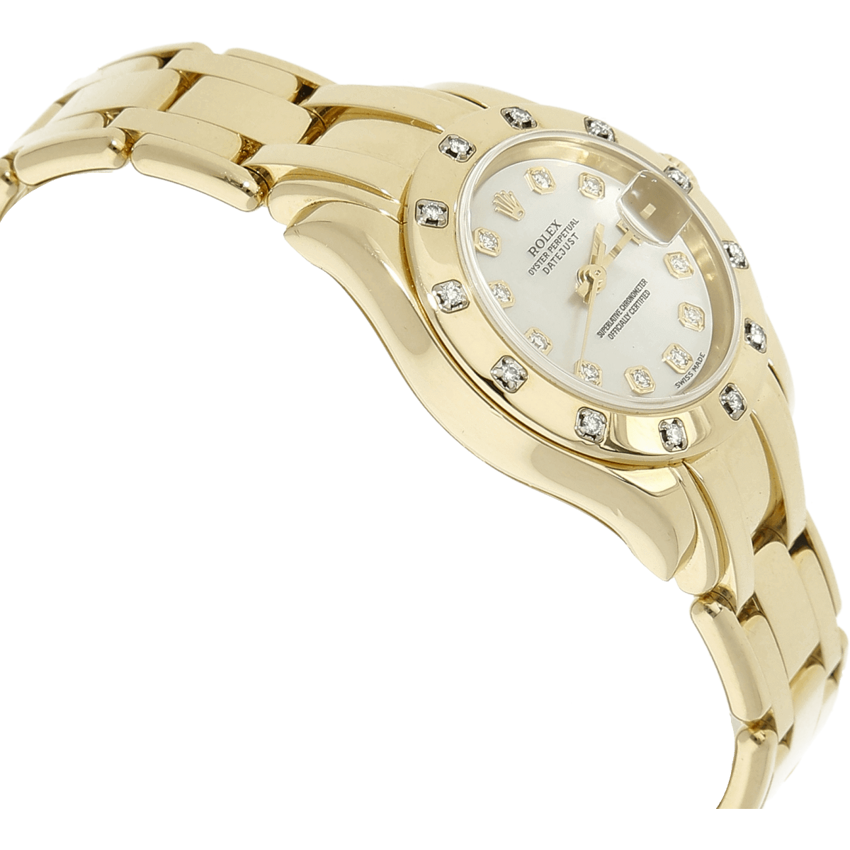 Rolex Pearlmaster 80318 MOP Gehaeuse links