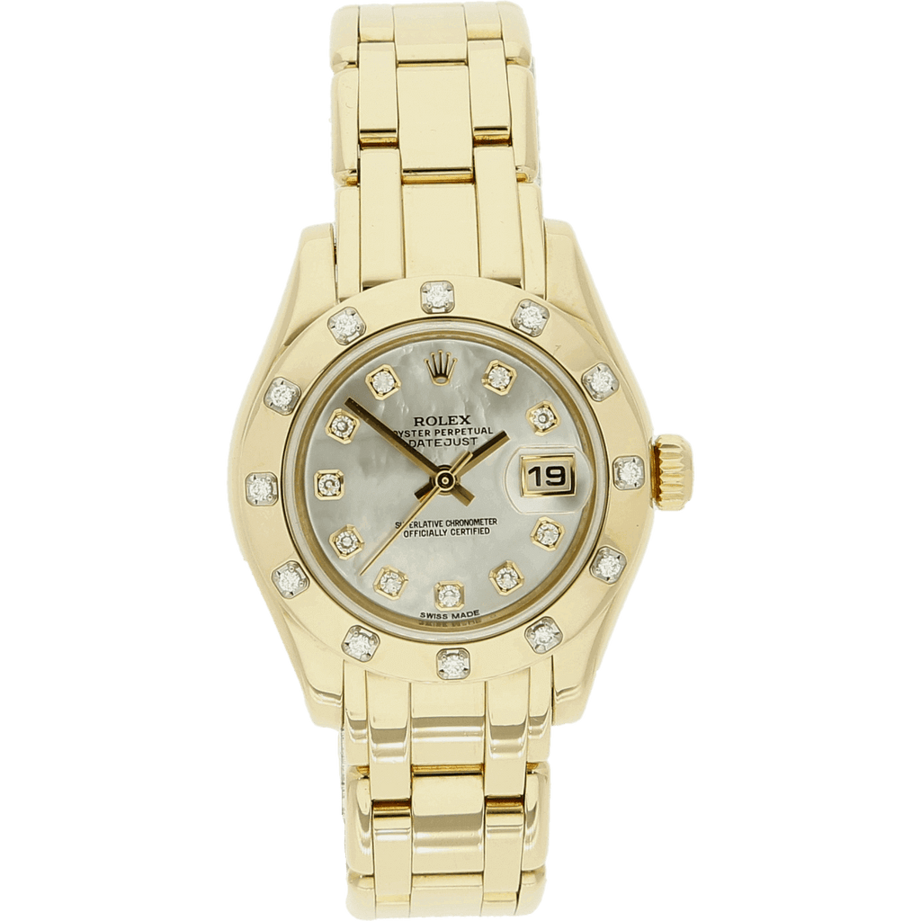 Rolex Pearlmaster MOP Dia Dial stehend
