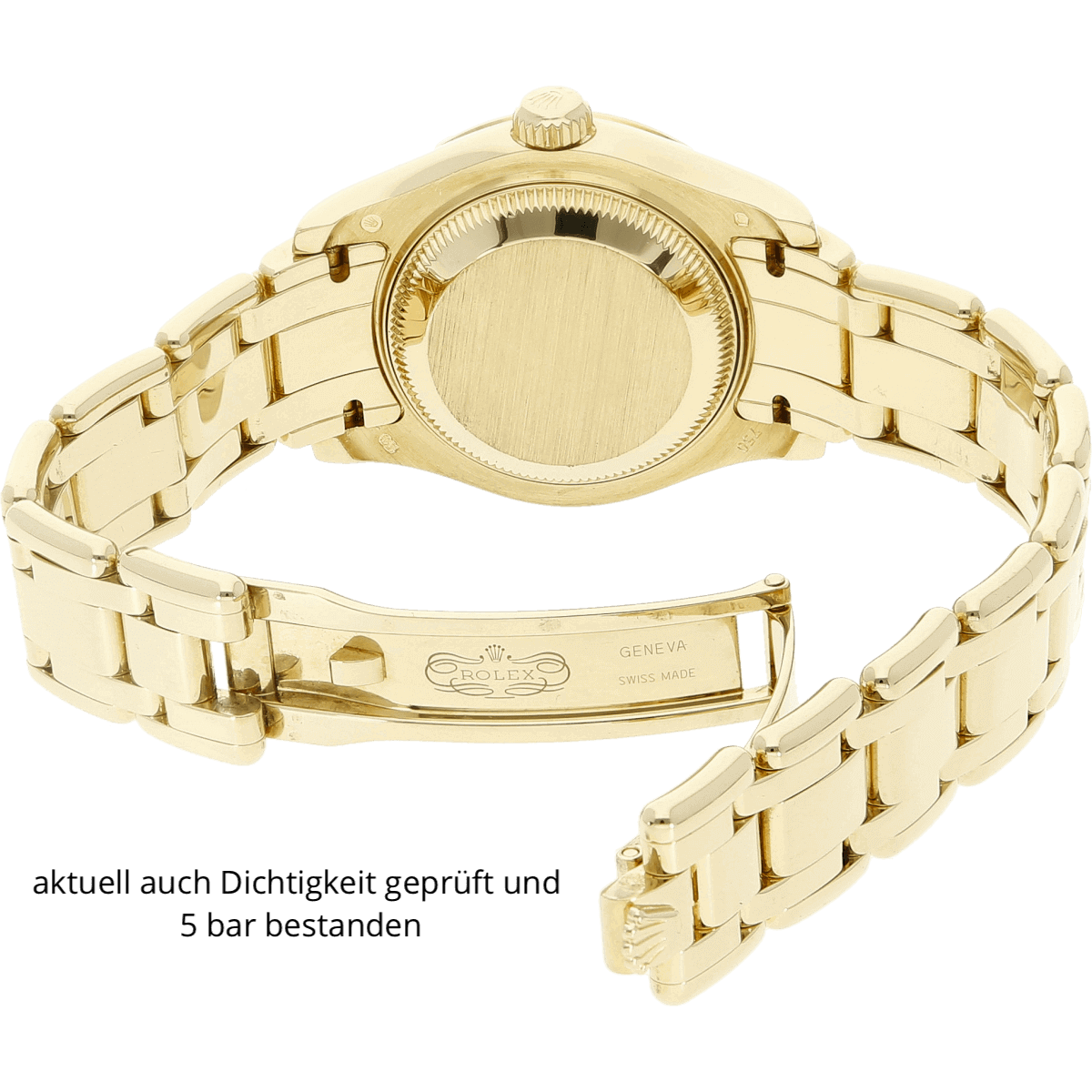 Rolex Pearlmaster MOP Dia Dial Schliesse offen