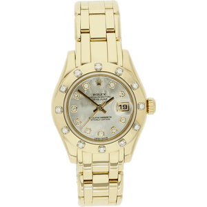 Rolex Pearlmaster MOP Dia Dial stehend