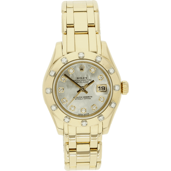 Rolex Pearlmaster MOP Dia Dial stehend