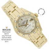 Rolex Pearlmaster MOP Dia Dial halb liegend