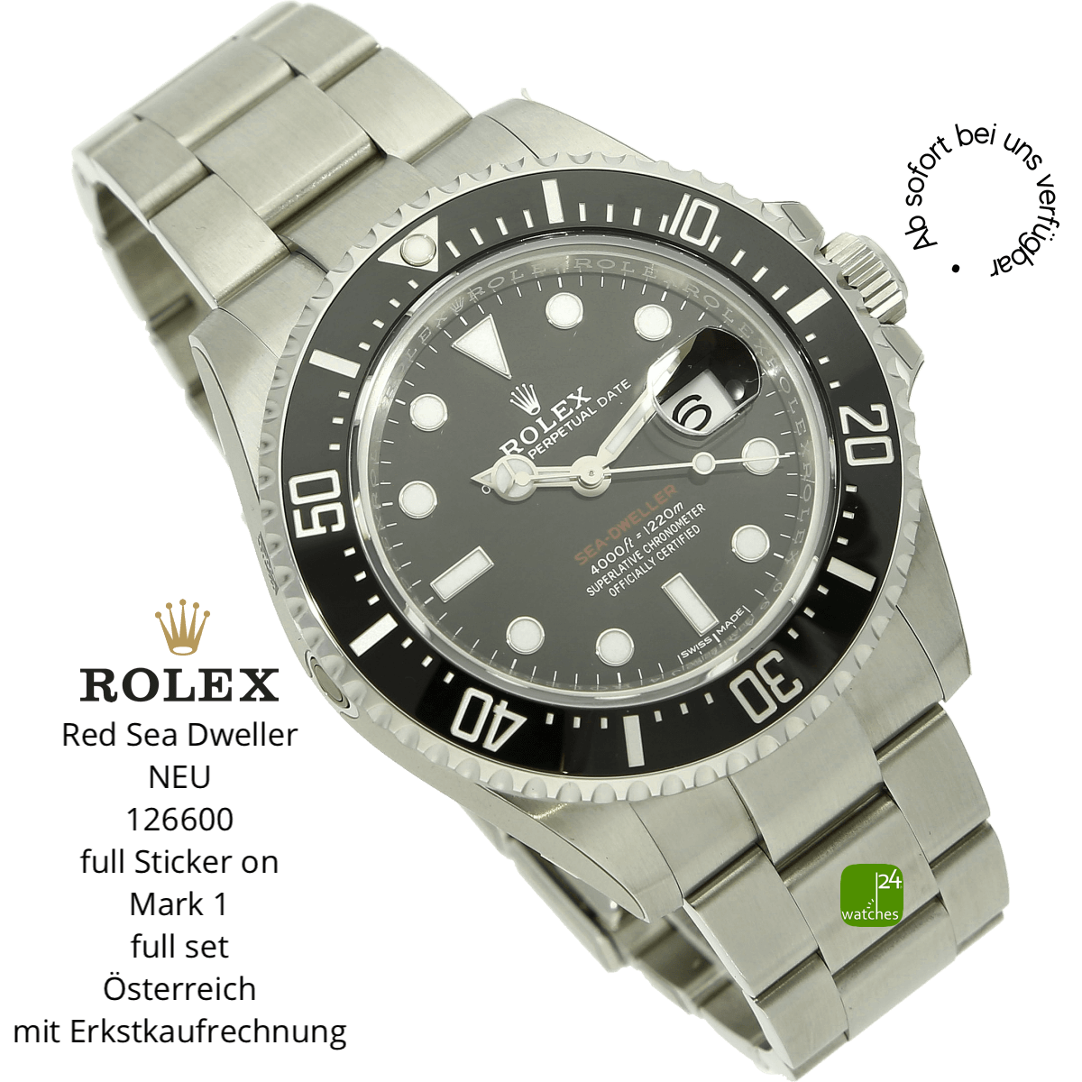 rolex-sea dweller gebraucht halb liegend