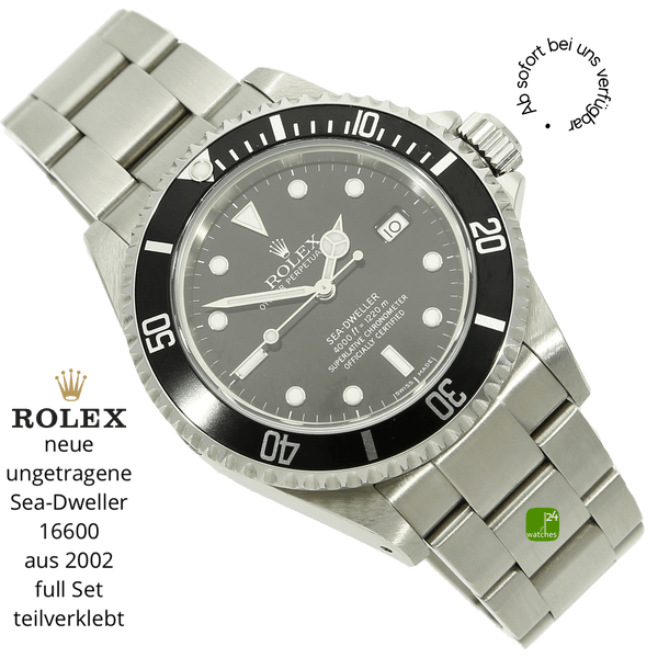 Rolex Sea Dweller 16600 neu halb liegend