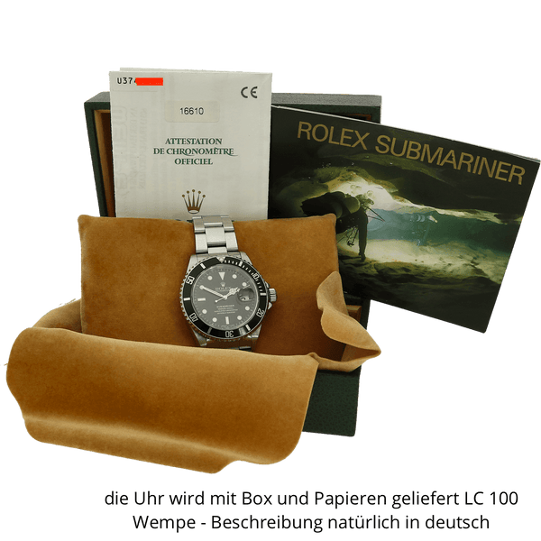 rolex Submariner 16610 in der Box