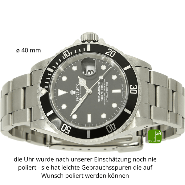 rolex Submariner 16610 liegend