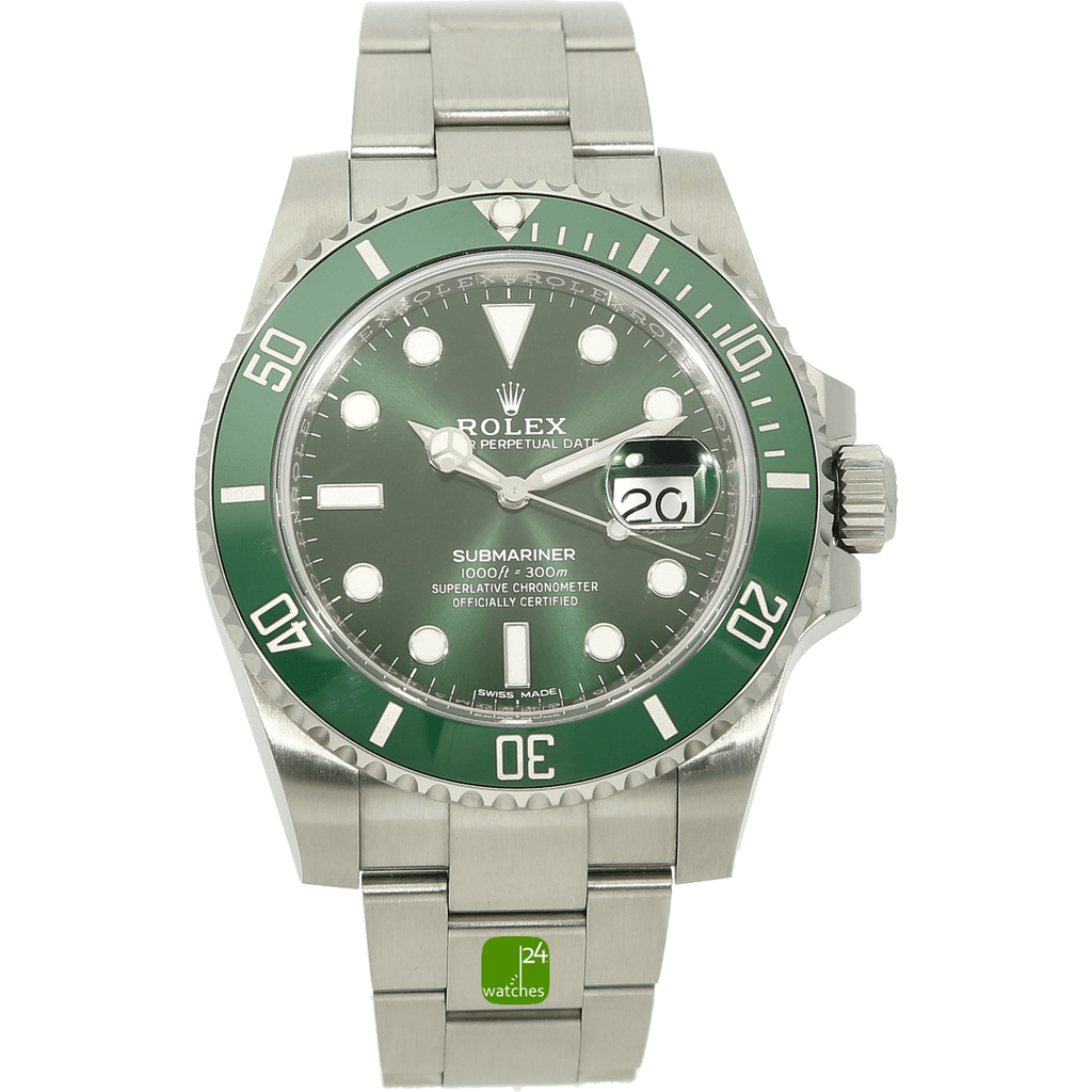 gebrauchte Rolex Submariner Hulk stehend