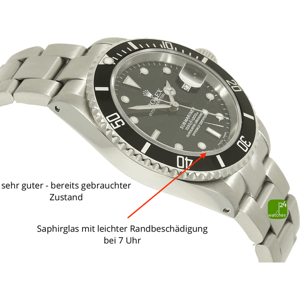Rolex Submarnier Date 16610 Gehaeuse links