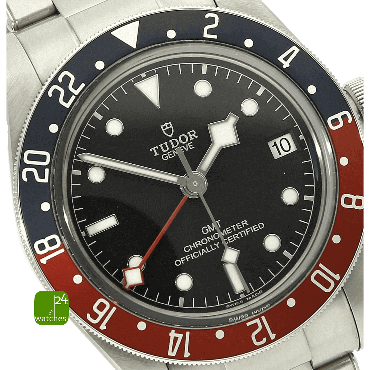 Tudor Black Bay GMT Pepsi Snowflake marker