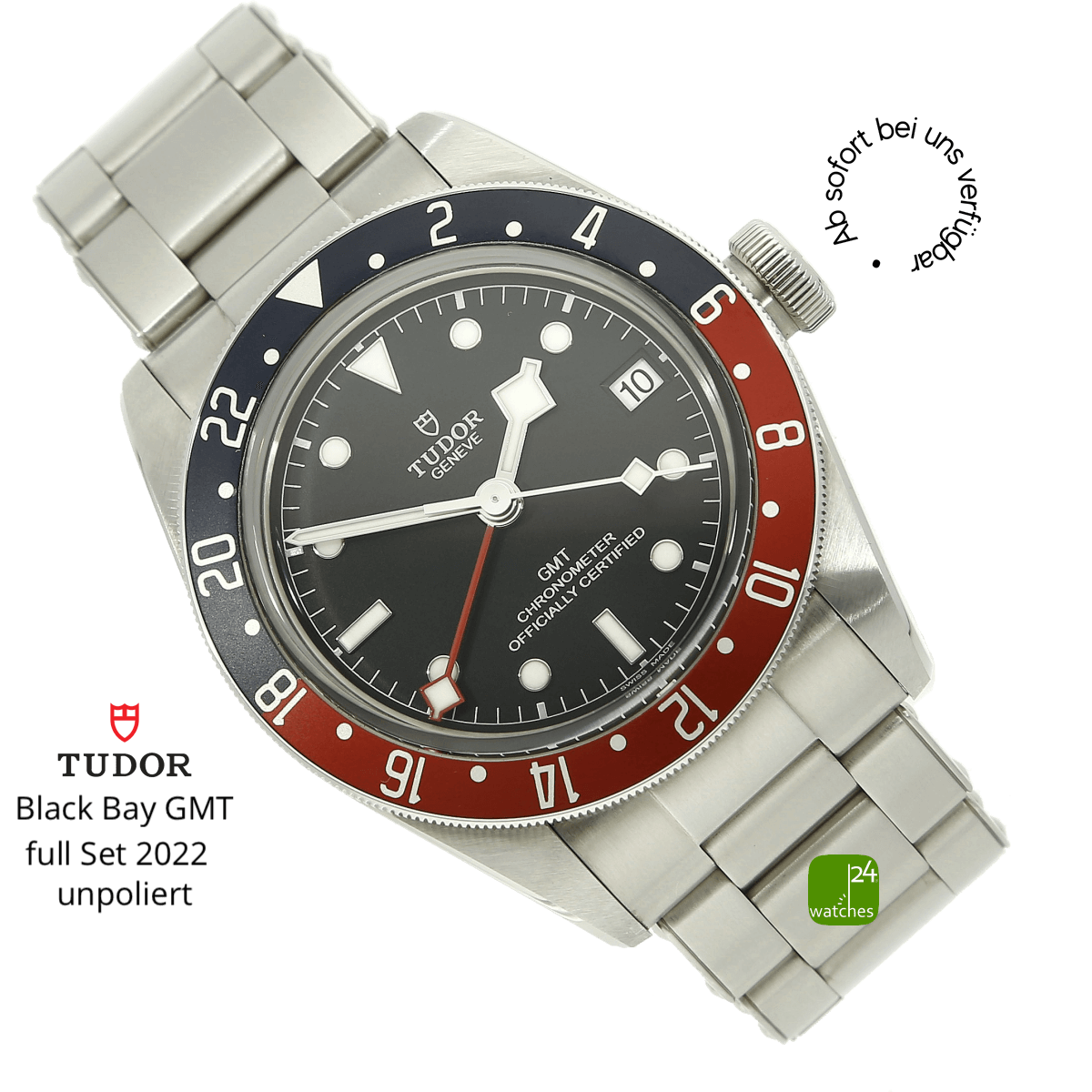 tudor black bay gmt 79830rb halb liegend