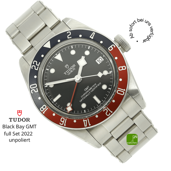 tudor black bay gmt 79830rb halb liegend