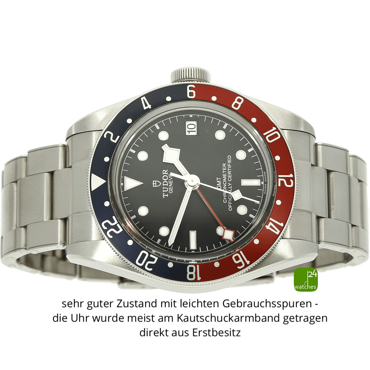 tudor black bay gmt 79830rb liegend