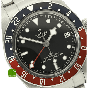 Tudor Black Bay GMT Pepsi Snowflake marker