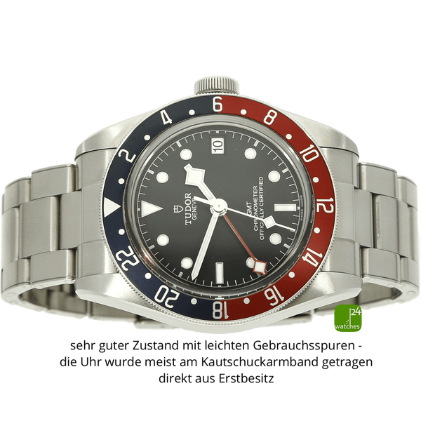 tudor black bay gmt 79830rb liegend