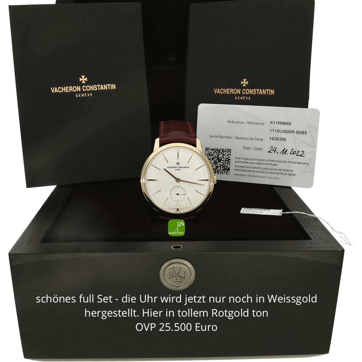 VC Patrimony 42 mm Rotogld mit Papieren