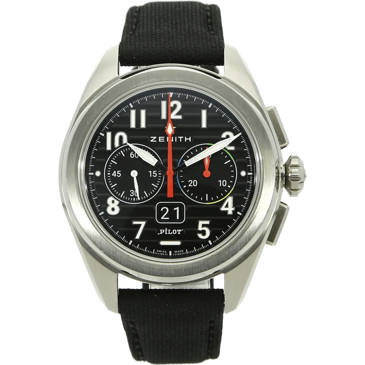 Zenith Pilot Flyback Big Date stehend
