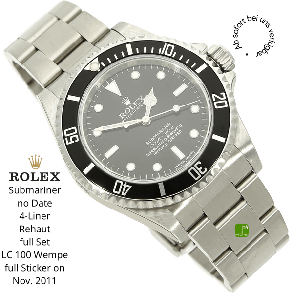 NEUE Rolex Submariner no Date halb liegend