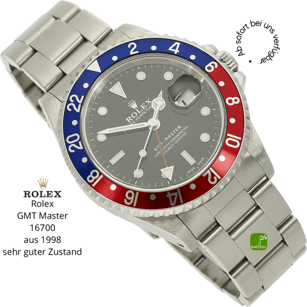 rolex gmt master 16700 halb liegend